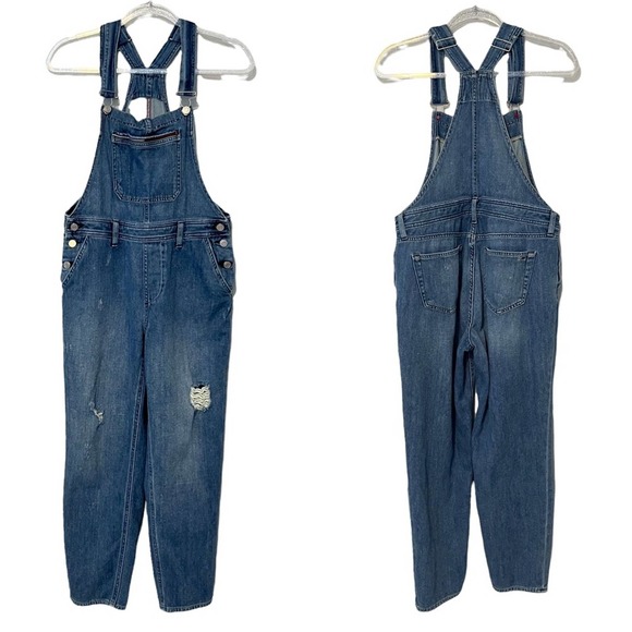 TOMMY HILFIGER OVERALLS  Denim Vintage Look Overalls SIZE 6 WOW!  DEAL - Picture 1 of 10
